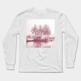 soft rose palm trees Long Sleeve T-Shirt